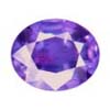 Sapphire Purple Gemstone Oval, Loupe Clean